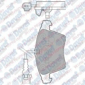 DELPHI LP1913 Fren Balatasi On (155mm) T5 03-